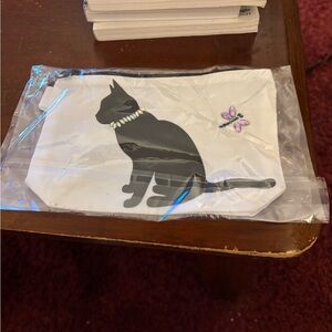 Black and White Cat Pouch